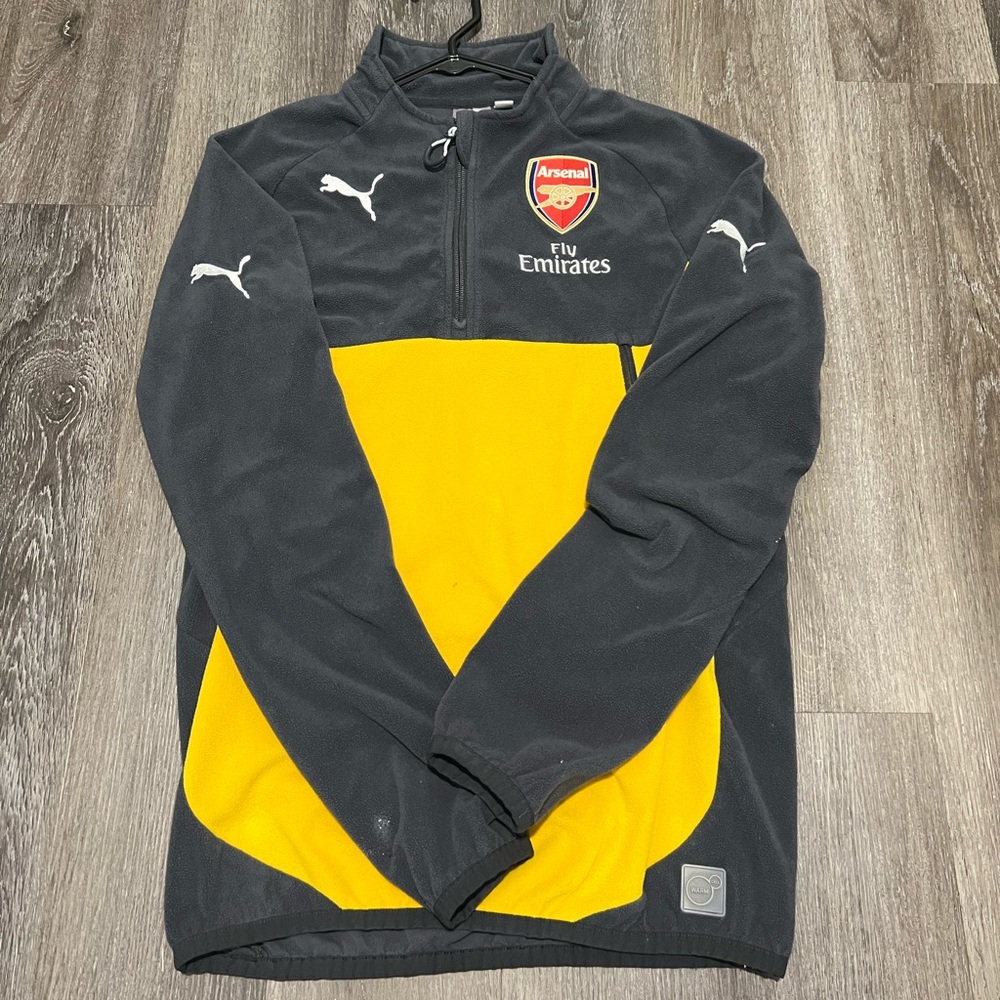 Puma Arsenal 1/4 Zip Fleece Training Top Jacket
